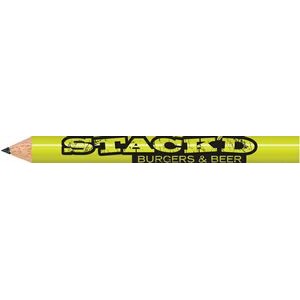 Neon Yellow Round Golf Pencils