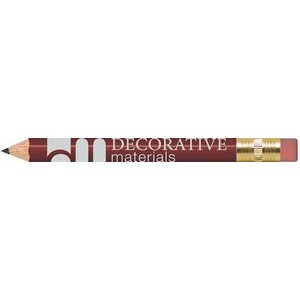 Maroon Round Golf Pencils with Erasers
