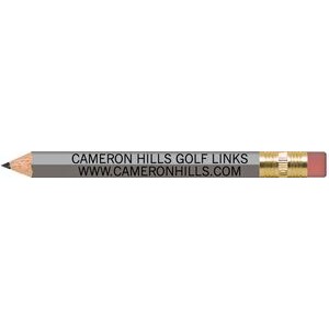 Silver Hexagon Golf Pencils with Erasers