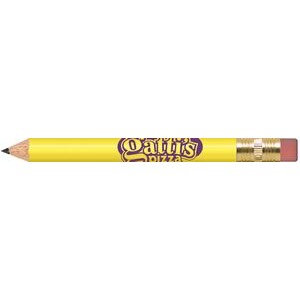Pastel Yellow Round Golf Pencils with Erasers