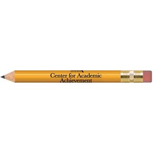 Yellow Round Golf Pencils with Erasers