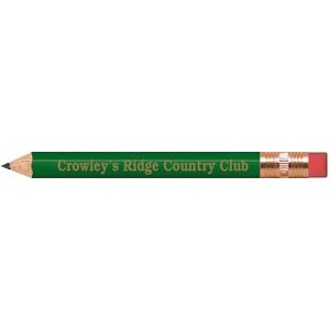 Golf Green Round Golf Pencils with Erasers