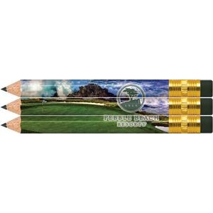 Design Your Own Full Color Golf Pencils with Erasers