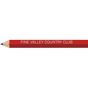 Red Hexagon Golf Pencils