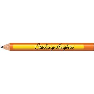 Orange Heat Activated Color Changing Golf Pencils (Bright Orange to Neon Yellow)