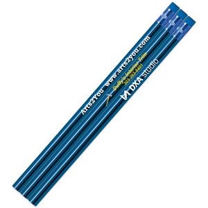 Medium Blue Metallic Foil Pencils