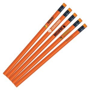 Neon Orange Painted Pencils