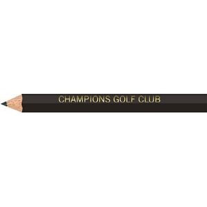 Black Hexagon Golf Pencils