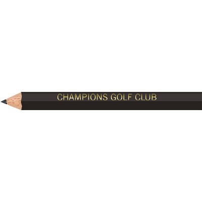 Black Hexagon Golf Pencils