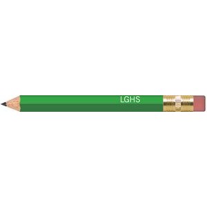 Light Green Hexagon Golf Pencils with Erasers
