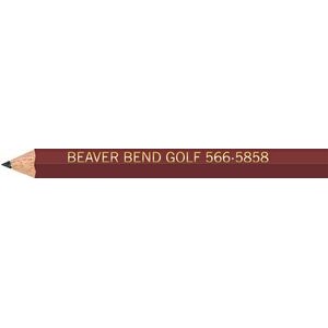 Maroon Hexagon Golf Pencils