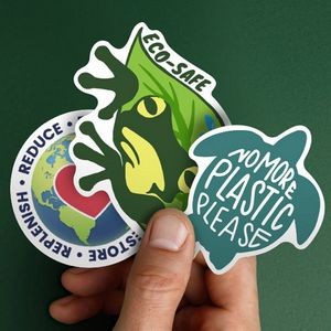 Eco-Safe Die-Cut Stickers (3x3)