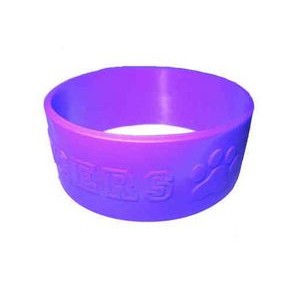 1" Embossed Silicone Wristband
