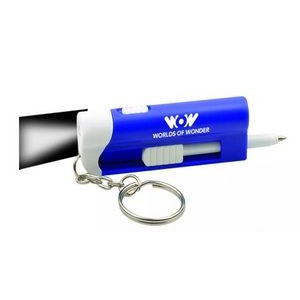 Flashlight Ballpoint Pen LED Keychain