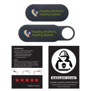 Full Color Security Webcam Cover (Instruction Card Pack Available)