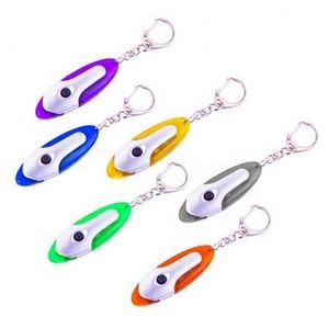 Color Oval LED Keychain