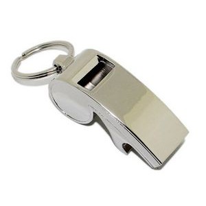 Bottle Opener Whistle Keychain