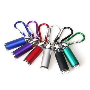 Aluminum Torch LED Keychain w/ Carabiner