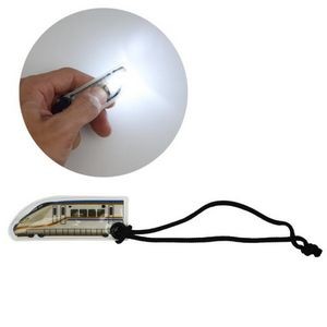 Custom High Speed Train PVC LED Keychain