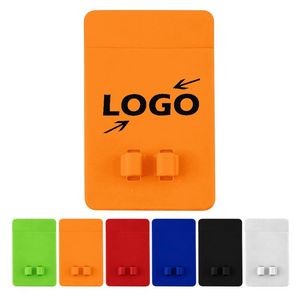 Silicone Smart Phone Wallet w/ Earbud Holders
