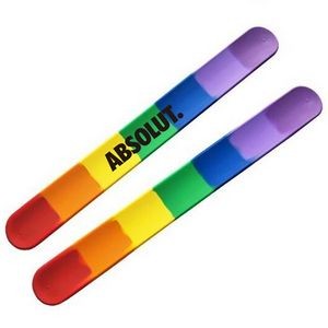 Rainbow Silicone Slap Wristband