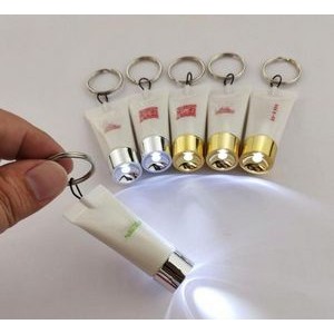 Pull Light Hand Cream LED Keychain