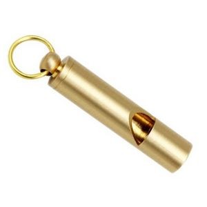 Brass Copper Whistle Keychain