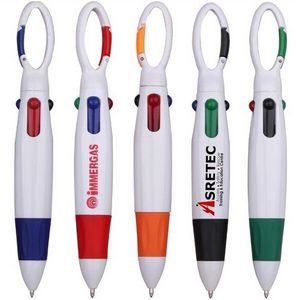 4 Colors Carabiner Pen