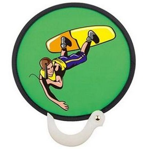 Full Color Fold Up Frisbee Fan w/ Handle