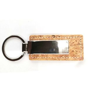 Metal Slim Cork Keychain