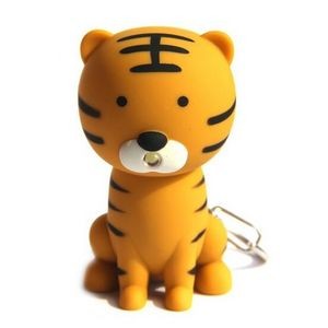 Tiger LED Sound Keychain