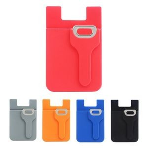 Silicone Smart Phone Wallet w/ Key Holder