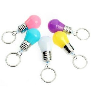 Light Bulb LED Keychain