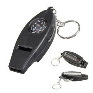 Compass Whistle Keychain