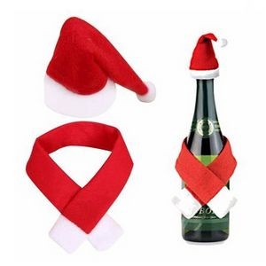 Christmas Drink Bottle Hat Scarf Cover