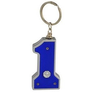 Number One LED Keychain