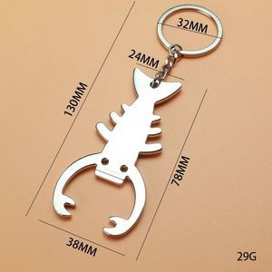 Zinc Alloy Lobster Bottle Opener Keychain