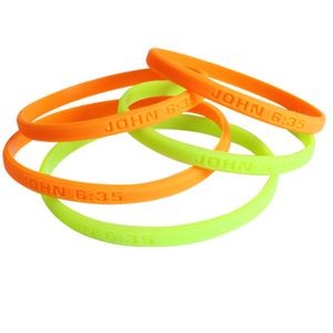 Thin Debossed Silicone Wrist band