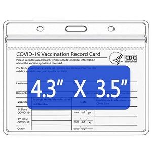Large Clear Vaccination Card Holder
