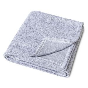 Double Sided Sweater Knit Brushed Fleece Blanket 50