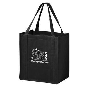 Recession Buster Non-Woven Grocery Tote Bag w/Poly Board Insert