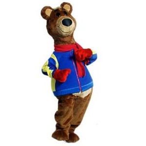 Brisky Bear Mascot Costume