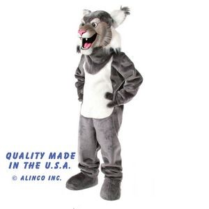 Gray Wildcat Mascot Costume
