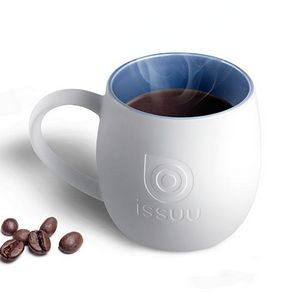 12 Oz. Deep Etch White Quartz Tea & Coffee Mug