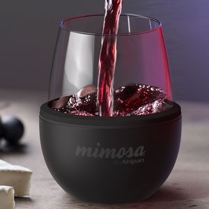 Asobu® Insulated Wine Cooler with Stemless Wine Glass Included