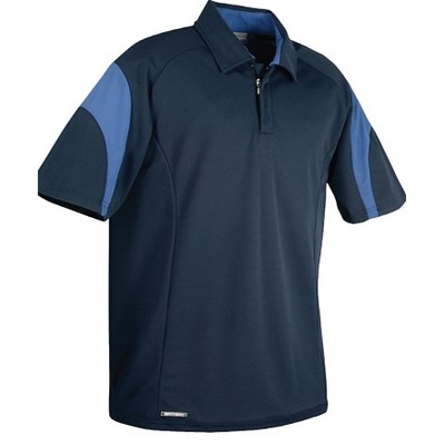 Men's Mercury Short Sleeve Zip Neck Polo Shirt