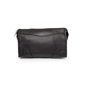 Ashlin Designer Carnegie Midnight Black Mid-Sized Grooming Kit Bag