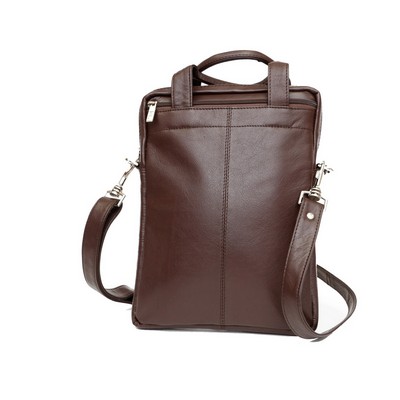 Ashlin® Designer Brindisi Expresso Brown iSmart-III Laptop Case Top Handle Bag