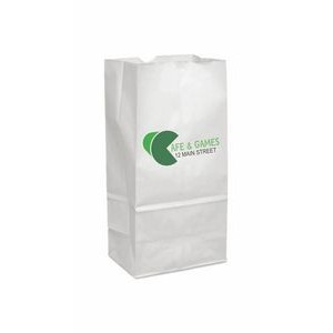 Grocery Bag White #8lb, Digital (6"X3X12")