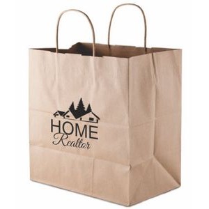 Recycled Natural Kraft Paper Shopping Bags 2C1S (13